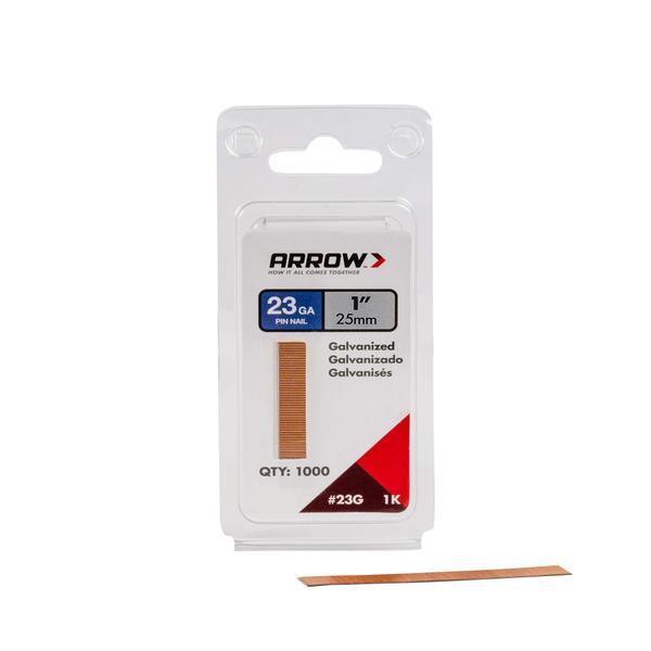 Imagem de Pin Nail Arrow 23G25-1K, 25 mm, pacote com 1000 unidades, agrupado em calibre 23