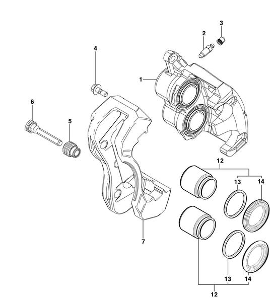 Imagem de Pinça Freio Dianteira Chevrolet S10 2017/2021 Flaus 703614