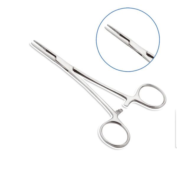 Imagem de Pinça Kelly Reta Hemostática 16cm Para Auxilio Cirúrgico Aço Inox 