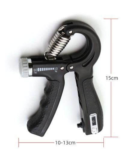 Imagem de Pinça pesada ajustável com contador  Hand Exerciser Grip Wrist Training Spring Finger Pinch  Expansor carpal  Alças de mão