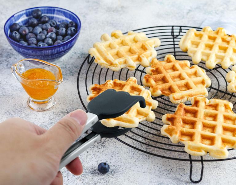 Imagem de Pinças StarBlue Mini Waffle de 20 cm de silicone e nylon