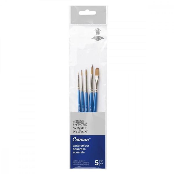 Imagem de Pincéis Winsor & Newton Cotman Para Aquarela 5 Unid