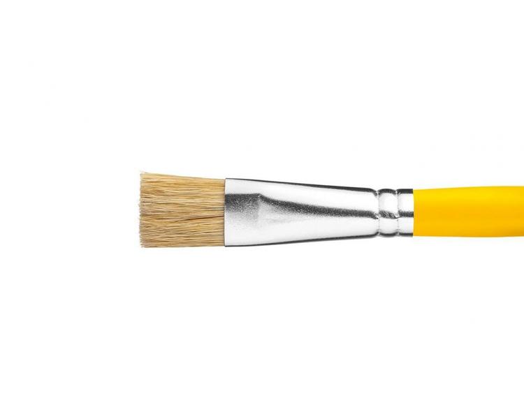 Pincel Artistico Achatado Longo 04 915 c/12pcs - ATLAS Imagem de Pincel Artistico Achatado Longo 04 915 c/12pcs