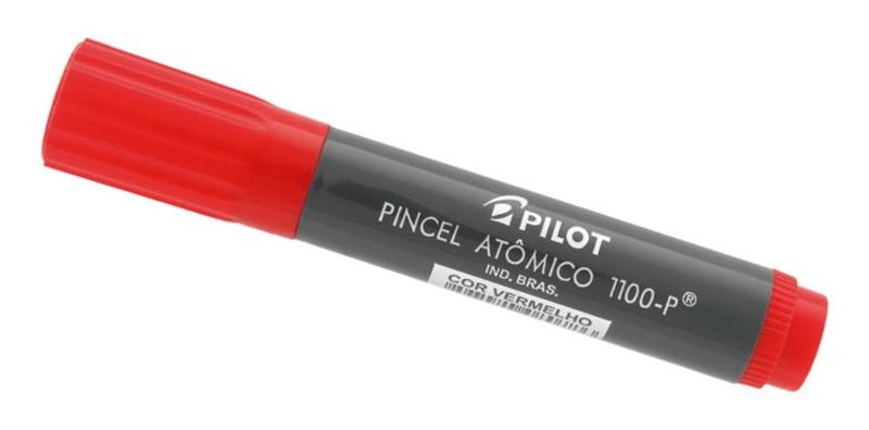 Pincel Atômico Permanente Canetão Pilot Vermelho Kit 5 Imagem de Pincel Atômico Permanente Canetão Pilot Vermelho Kit 5