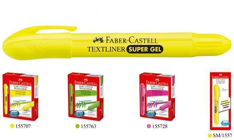 Imagem de Pincel Marca Texto Amarelo Gel Textliner Faber-castell