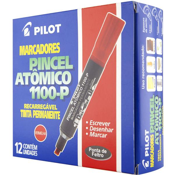 Imagem de Pincel Marcador Permanente Atomico 1100P Vermelho Recarr.