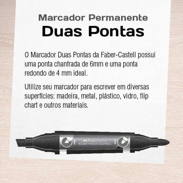 Imagem de Pincel Marcador Permanente Duas Pontas FABER-CASTELL