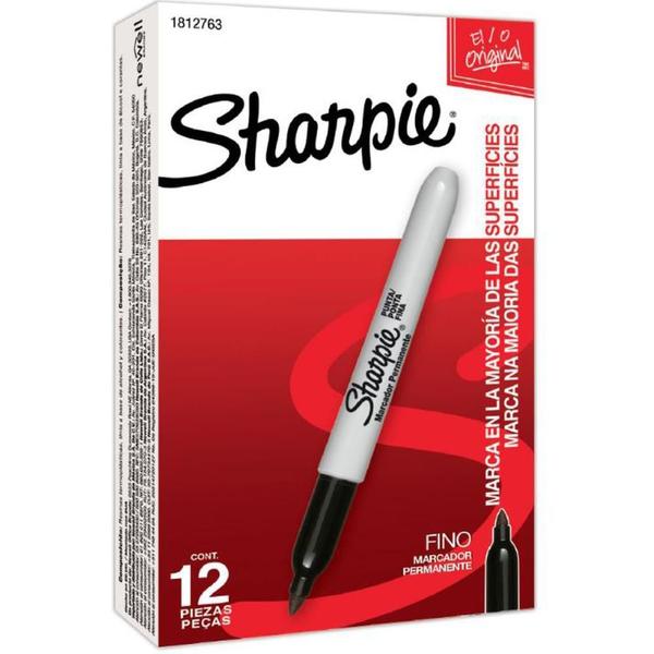 Imagem de Pincel Marcador Permanente Sharpie Fino Preto