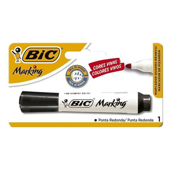 Imagem de Pincel Marcador Quadro Branco Bic Canetao Caneta Preto