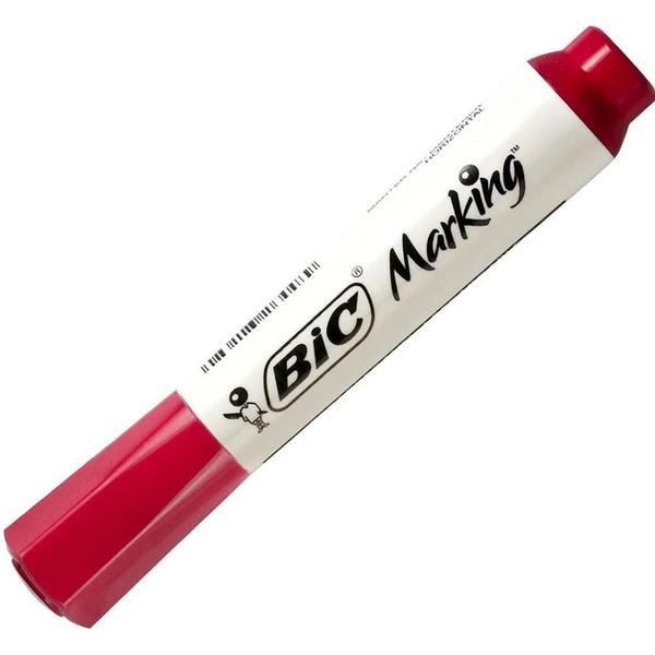 Imagem de Pincel Marcador Quadro Branco Bic Canetao Caneta Vermelho