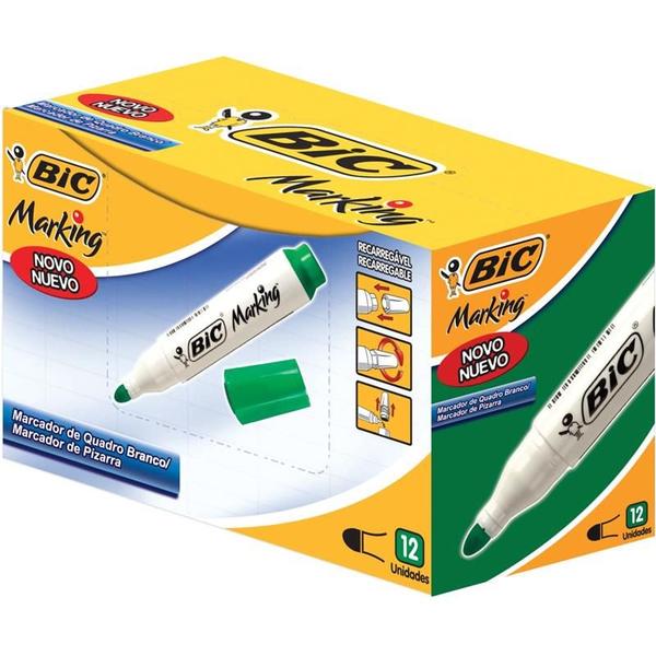 Imagem de Pincel quadro branco marking recarregavel verde bic