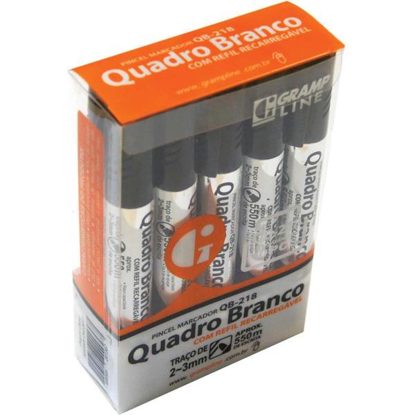 Imagem de Pincel Quadro Branco QB-218 C/REFIL Preto CX com 10 - GNA