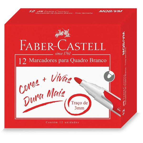 Imagem de Pincel quadro branco vermelho faber-castell