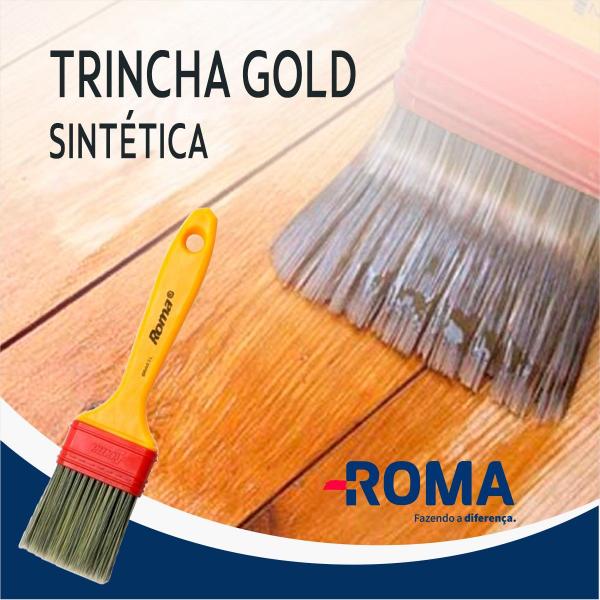 Imagem de Pincel Trincha Para Pintura 1.1/2 Pol Roma Ref 317 Kit C/24