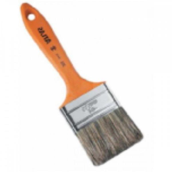 Imagem de Pincel Trincha Pintura Atlas   395 X 3/4'' Laranja  395/2 - Kit C/12