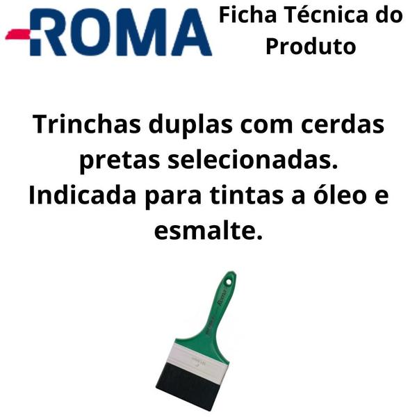 Imagem de Pincel Trincha Verde 404 3" Roma