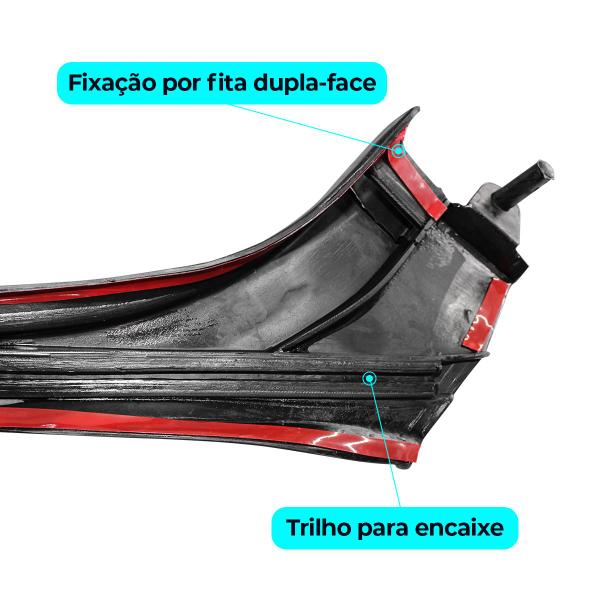 Imagem de Pingadeira Flexível Auto Colante Palio 2 Portas 1996 até 2011