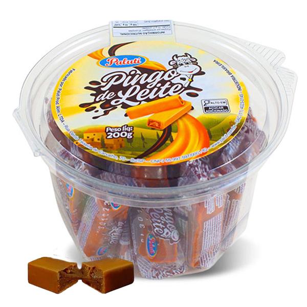 Pingo De Leite Tradicional Junina 1Pote C/20 Unidades Paluti Imagem de Pingo De Leite Tradicional Junina 1Pote C/20 Unidades Paluti