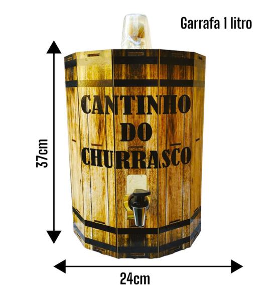 Imagem de Pingometro Barril De Parede Cachaça Cantinho Do Churrasco Mdf