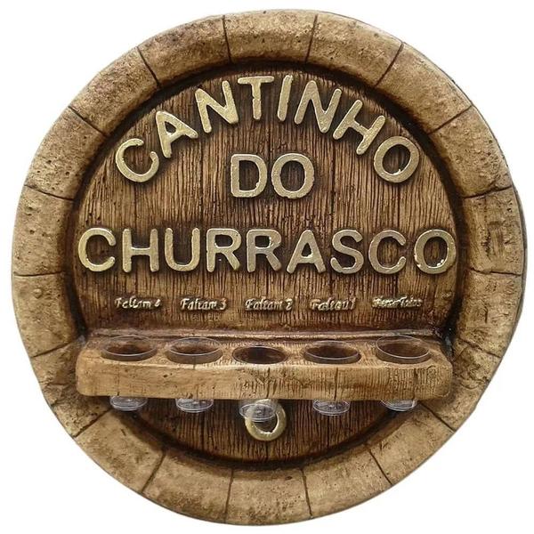 Imagem de Pingometro Tampa De Barril - Cantinho Do Churrasco - 5 Copos