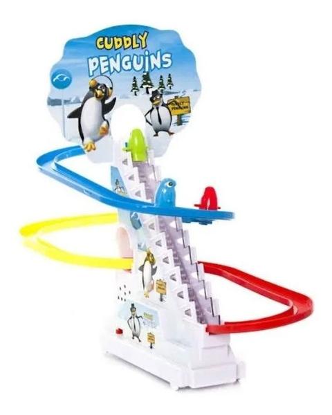 Pinguim Brinquedo Pista Musical Pinguim Escorregador Escada A Pilha - Max Mídia Imagem de Pinguim Brinquedo Pista Musical Pinguim Escorregador Escada A Pilha