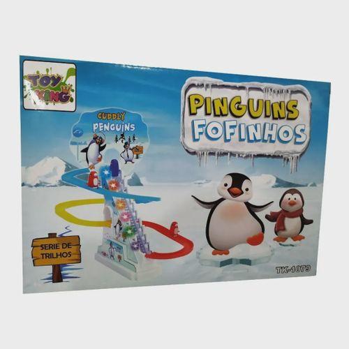 Imagem de Pinguim Brinquedo Pista Musical Pinguim Escorregador Escada  e top.