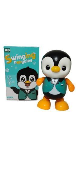 Imagem de Pinguim Dançarino Brinquedo Infantil Boneco Com Som E Luz