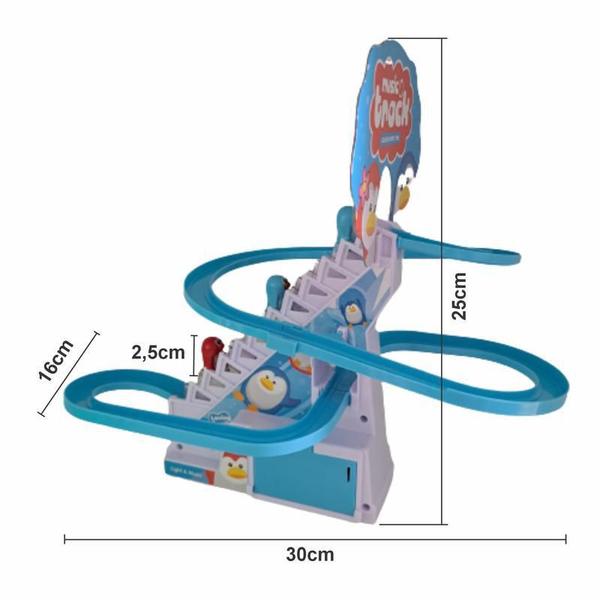 Imagem de Pinguim Musical no Tobogã - Deslizante Automático - ABS