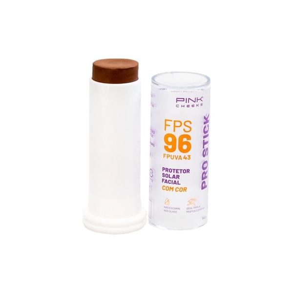 Pink Cheeks Pro Stick FPS 96 FPUVA 43 Pro50 Protetor Solar Facial com Cor 14g Pink Cheeks Pro Stick FPS 96 FPUVA 43 Pro50 Protetor Solar Facial com Cor 14g