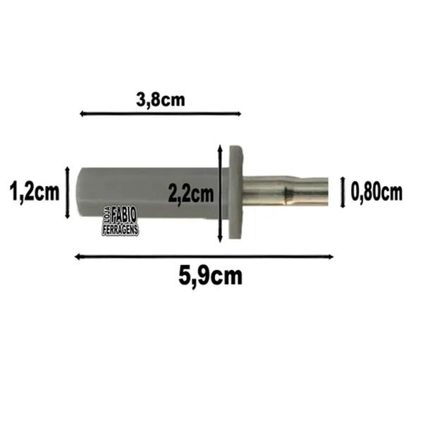 Imagem de Pino com mola para porta camarão reparo 2 Pçs