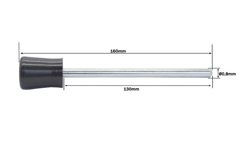 Imagem de Pino De Carga 130 Mm X 8mm C/ Imã- Trava Tijolinho