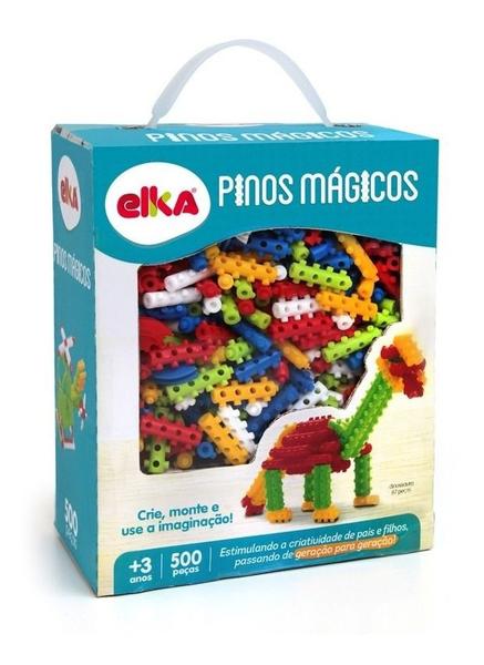 Imagem de Pinos Mágicos - Blocos De Montar - C/ 500 Peças - Elka