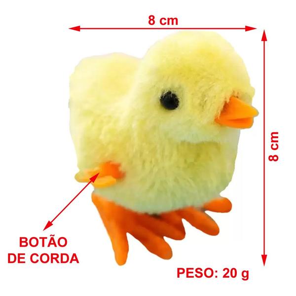 Imagem de Pintinho Amarelinho Divertido De Pelúcia A Corda Infantil