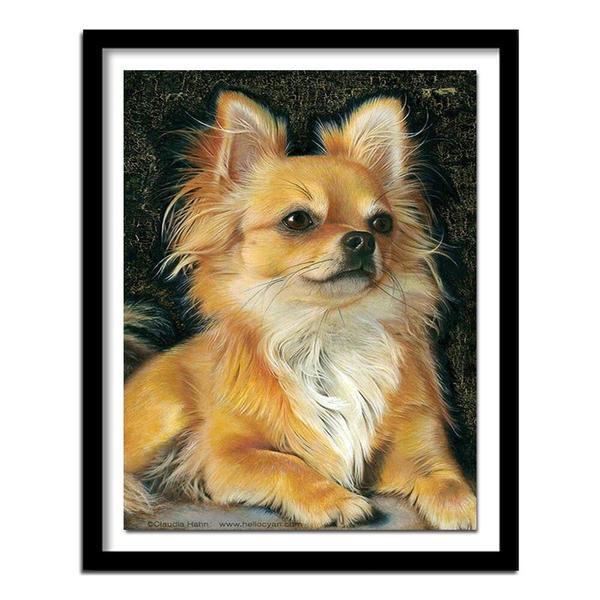 Imagem de Pintura de diamante Wokex Animal Dog Full Square 50x40cm