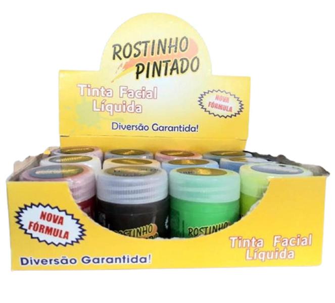 Imagem de Pintura Facial Kit 12 Cores Rostinho Pintado