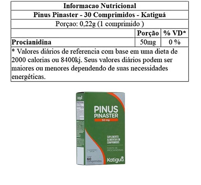 Imagem de Pinus Pinaster 60 Comprimidos - Katigua