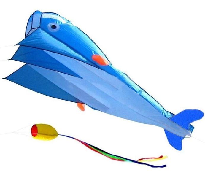 Pipa 3d Formato Baleia Poliéster Com Linha - TopMixShop Imagem de Pipa 3d Formato Baleia Poliéster Com Linha