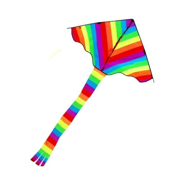 Pipa Arco-Íris para Crianças com Alça e Corda - Brinquedo de Praia e Atividades ao Ar Livre Imagem de Pipa Arco-Íris para Crianças com Alça e Corda - Brinquedo de Praia e Atividades ao Ar Livre