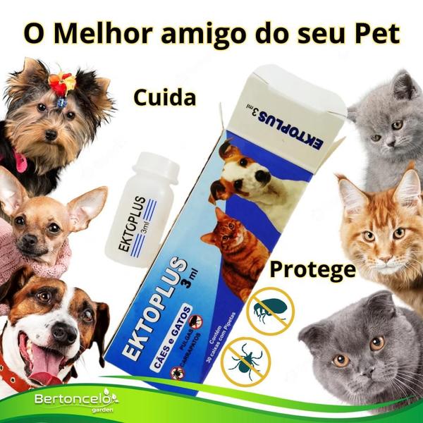 Imagem de Pipeta Ektoplus Anti-pulgas e Carrapatos para Cães e Gatos