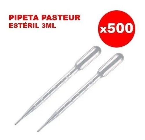 Imagem de Pipeta Pasteur Graduada 3ml Estéril - Pct 500un