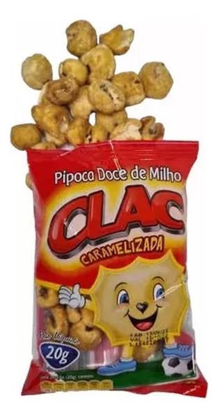 Pipoca Doce Deliciosa Caramelizada Clac 50 Unidades 20G Cada Imagem de Pipoca Doce Deliciosa Caramelizada Clac 50 Unidades 20G Cada