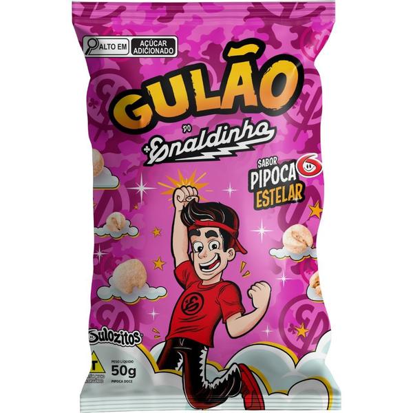 Imagem de Pipoca Doce Gulozitos Gulão do Enaldinho Sabor Pipoca Estelar 50g