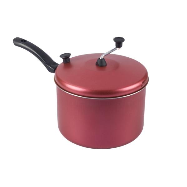 Pipoqueira Antiaderente 20cm 4L Cereja Nacional - Alumínio Nacional