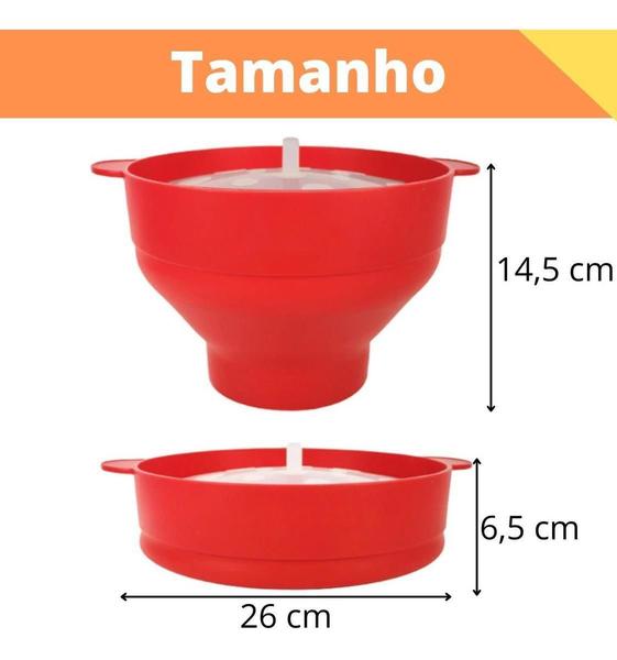 Imagem de Pipoqueira Balde De Pipoca Silicone Para Micro-Ondas