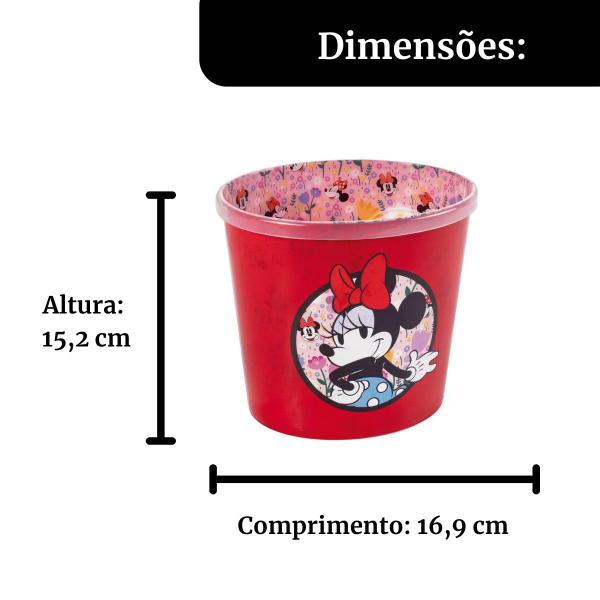 Imagem de Pipoqueira Balde de Pipoca Super Decorado Minnie 2,1 Litros