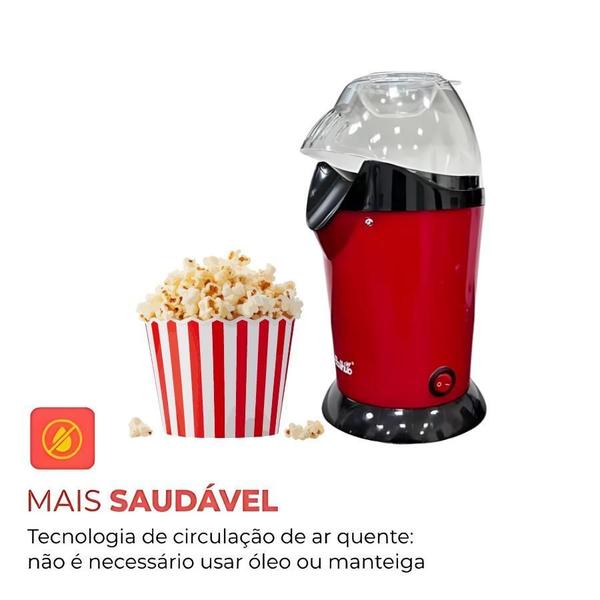 Pipoqueira Elétrica 1200W 110V - Pipoca Saudável Em Casa - MR Imagem de Pipoqueira Elétrica 1200W 110V - Pipoca Saudável Em Casa