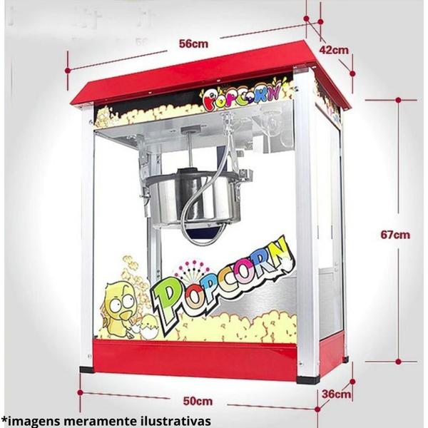 Imagem de Pipoqueira Elétrica Maquina Profissional Pipoca Doce Salgada
