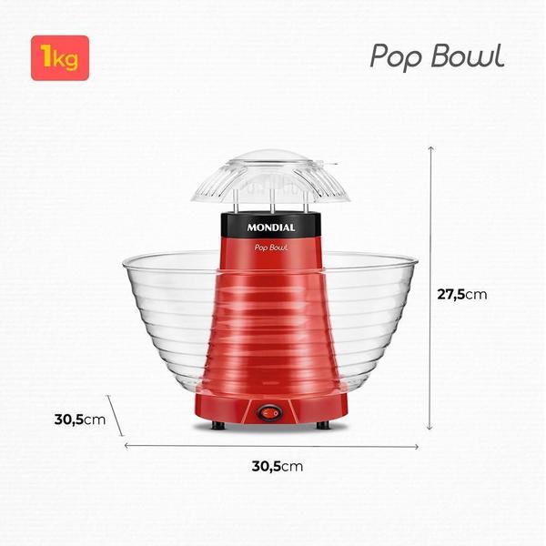 Imagem de Pipoqueira Elétrica Mondial Pop Bowl Pp-05 Vermelho 127V