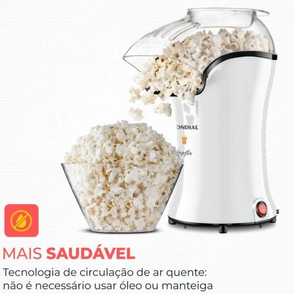 Imagem de Pipoqueira Elétrica Mondial Popflix Branco 1200W - PP-04 110V