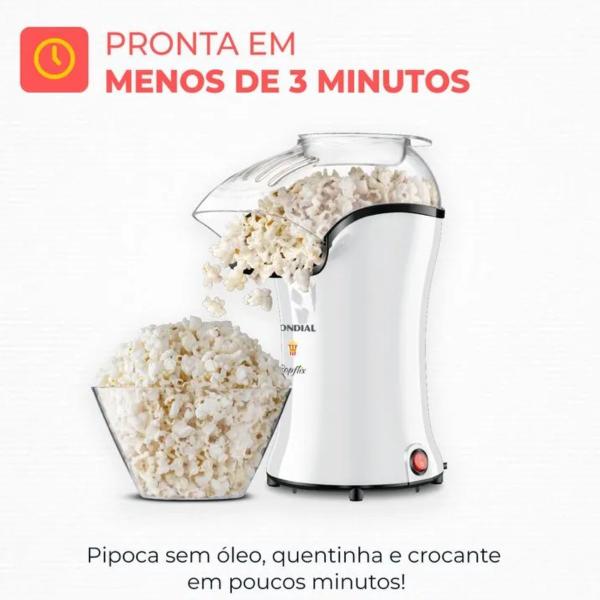 Imagem de Pipoqueira Elétrica Mondial Popflix Branco 1200W - PP-04 110V